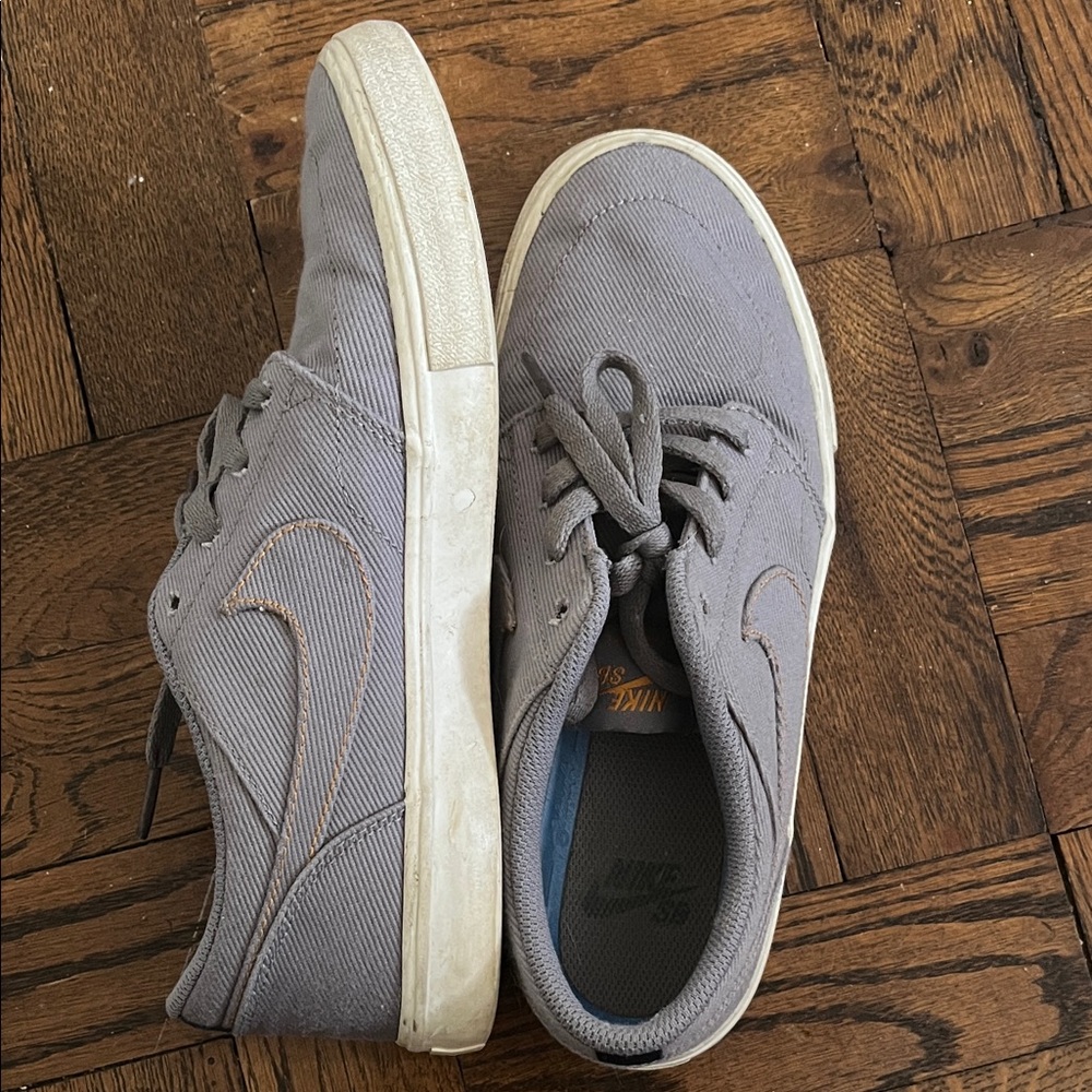 Nike Light Gray Canvas Sneakers